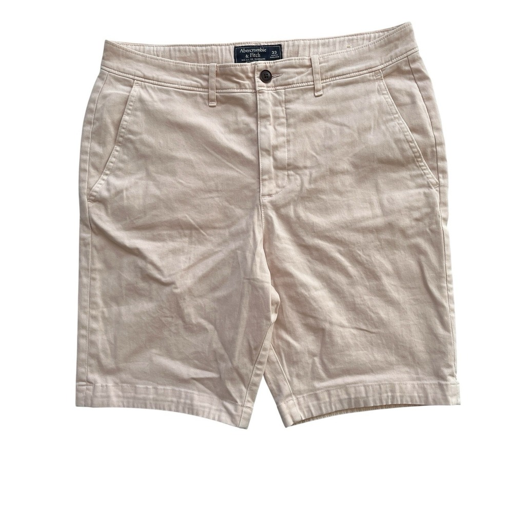 Abercrombie & Fitch Men's Size 33 Chino Shorts Pale Light Pink Preppy